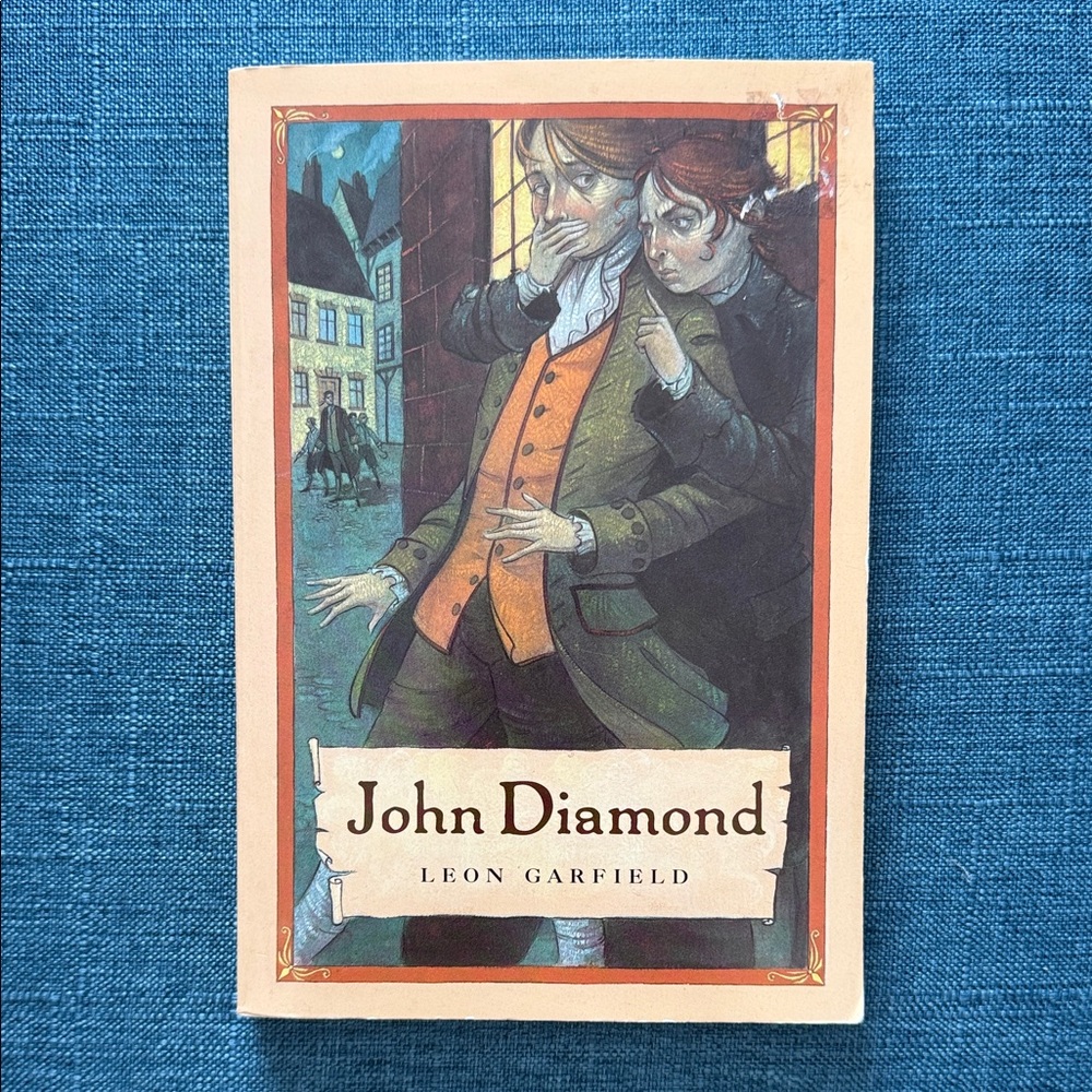 John Diamond by Leon Garfield - Illustrated Paperback with Orange & Green Cover